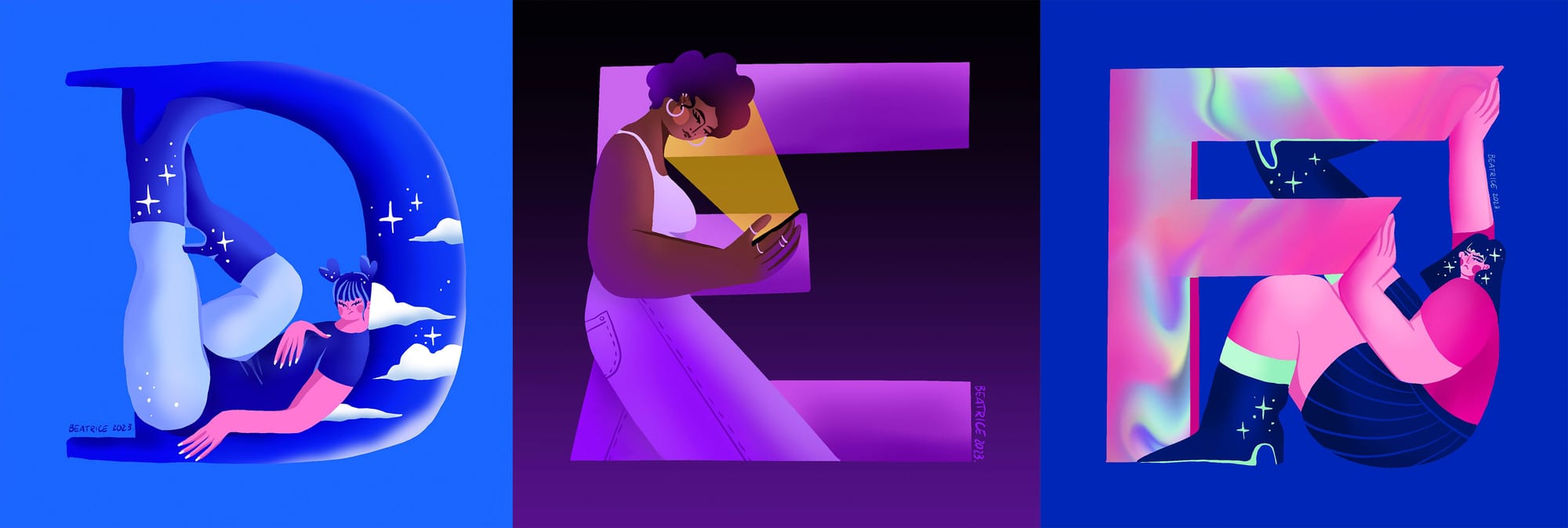 A self initiated typography+illustration project