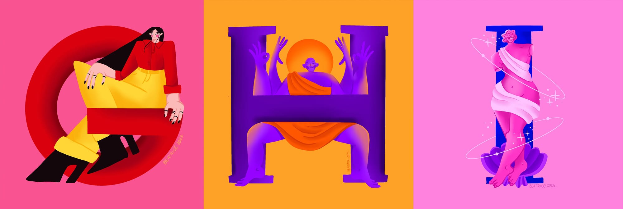 A self initiated typography+illustration project