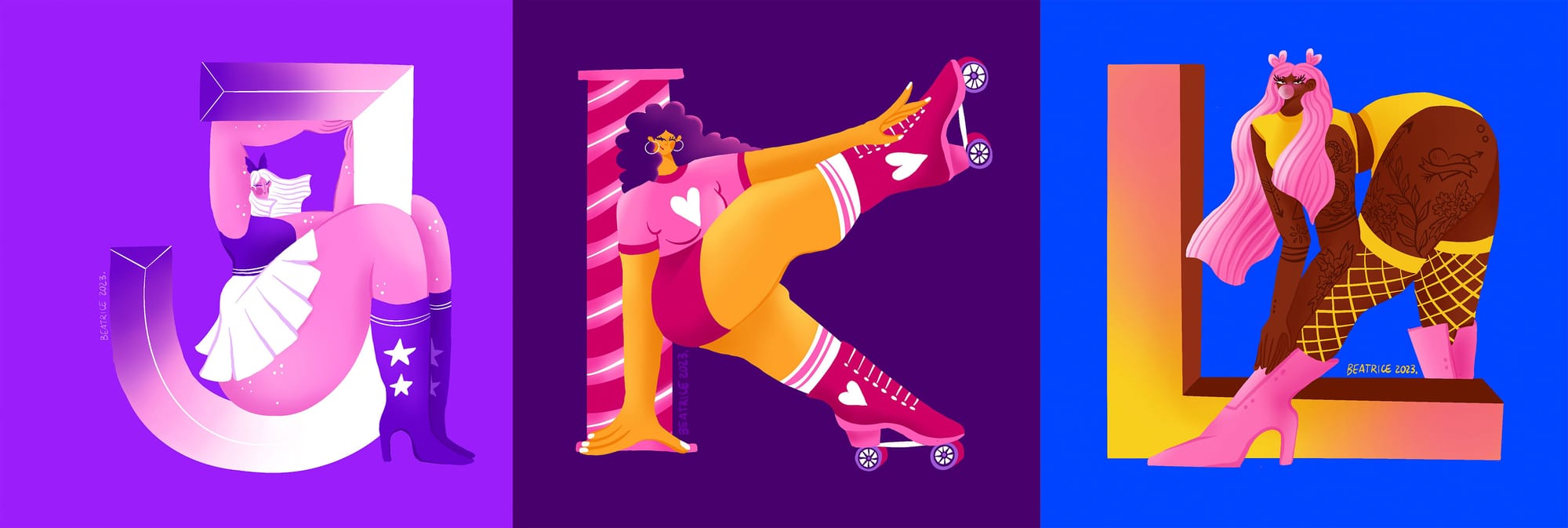 A self initiated typography+illustration project