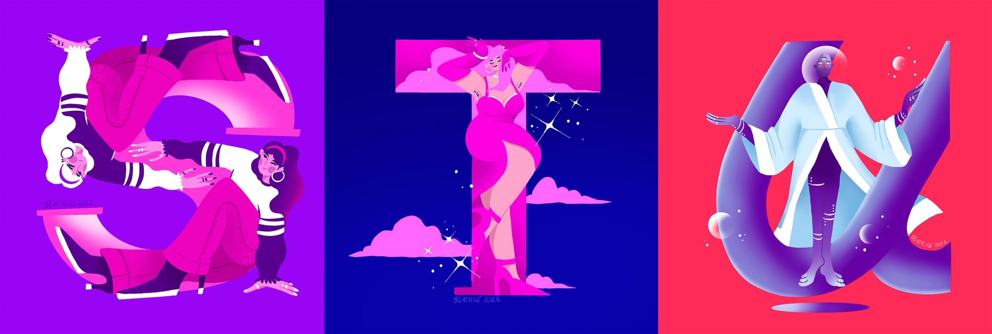 A self initiated typography+illustration project