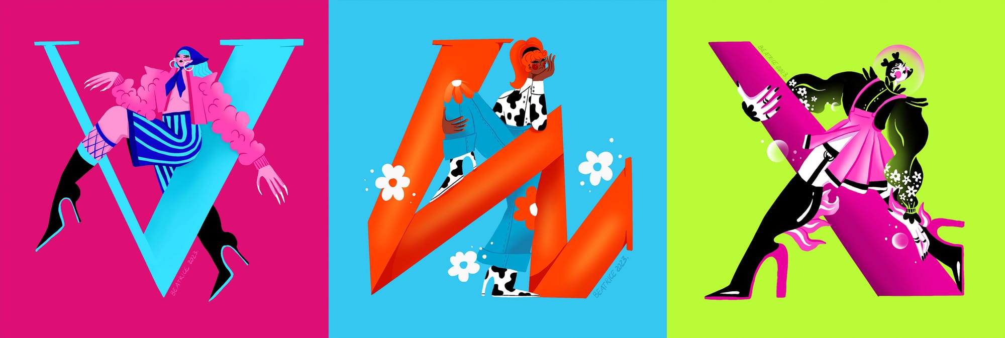 A self initiated typography+illustration project