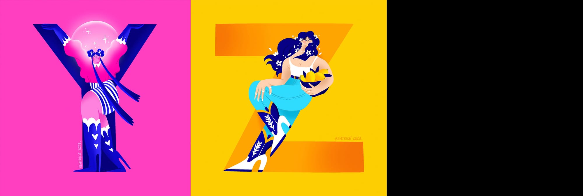 A self initiated typography+illustration project