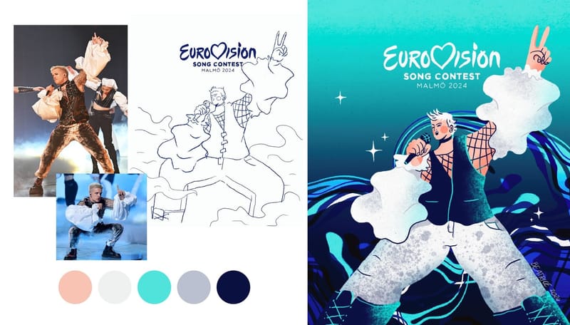 Eurovision 2024 posters