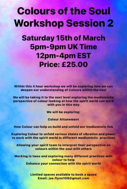 Colour Workshop Part 2 Online Event 15th of March 2025