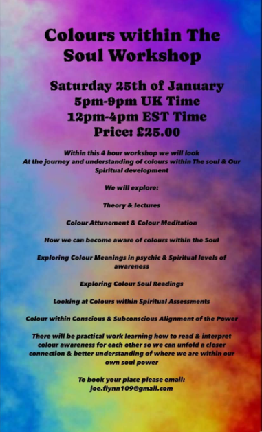 Previous Events Colour Workshop Part 1 2025
