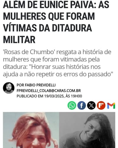 Rosas de Chumbo no Aventuras na História