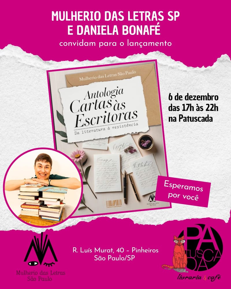 Lançamento da Antologia Cartas às Escritoras