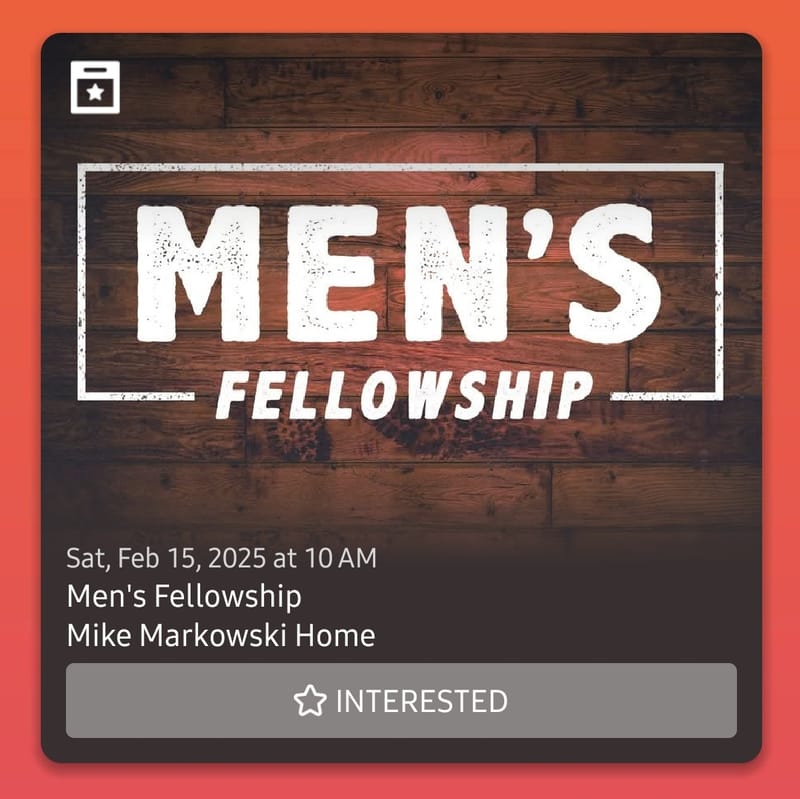 Men's Fellowship