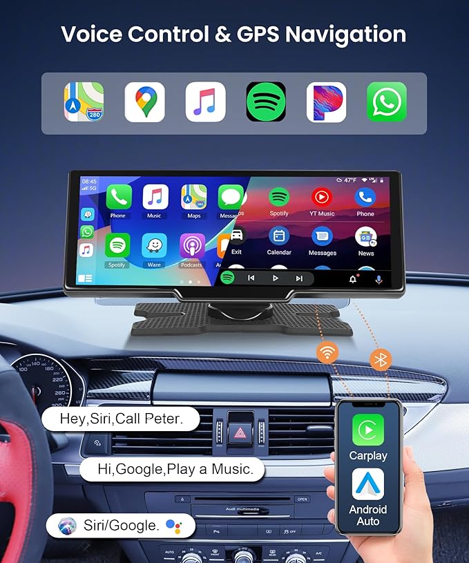 10inch Dash Cam with CarPlay and Android Auto - CopyCat