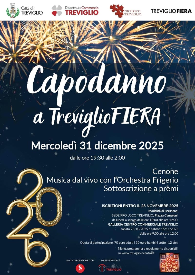 CAPODANNO 2026 A TREVIGLIO FIERA