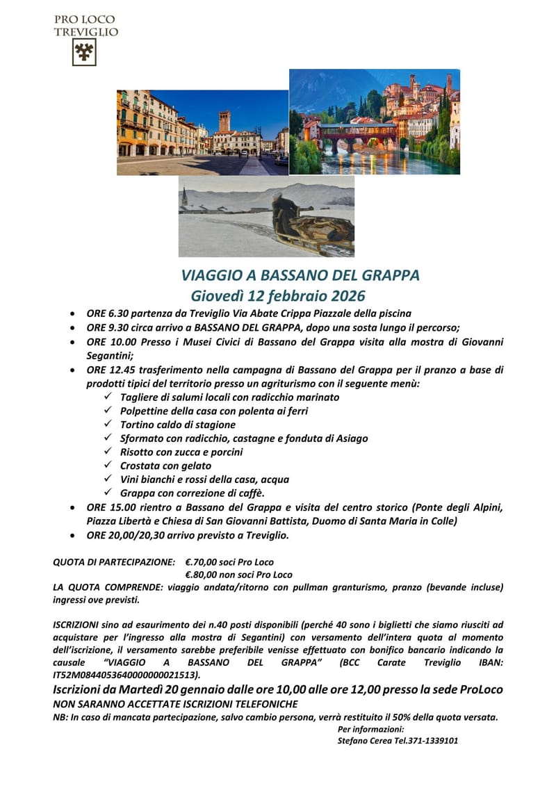 VIAGGIO A BASSANO DEL GRAPPA