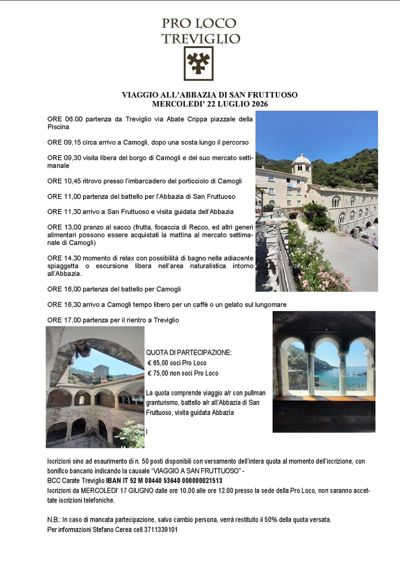 VIAGGIO ABBAZIA DI SAN FRUTTUOSO