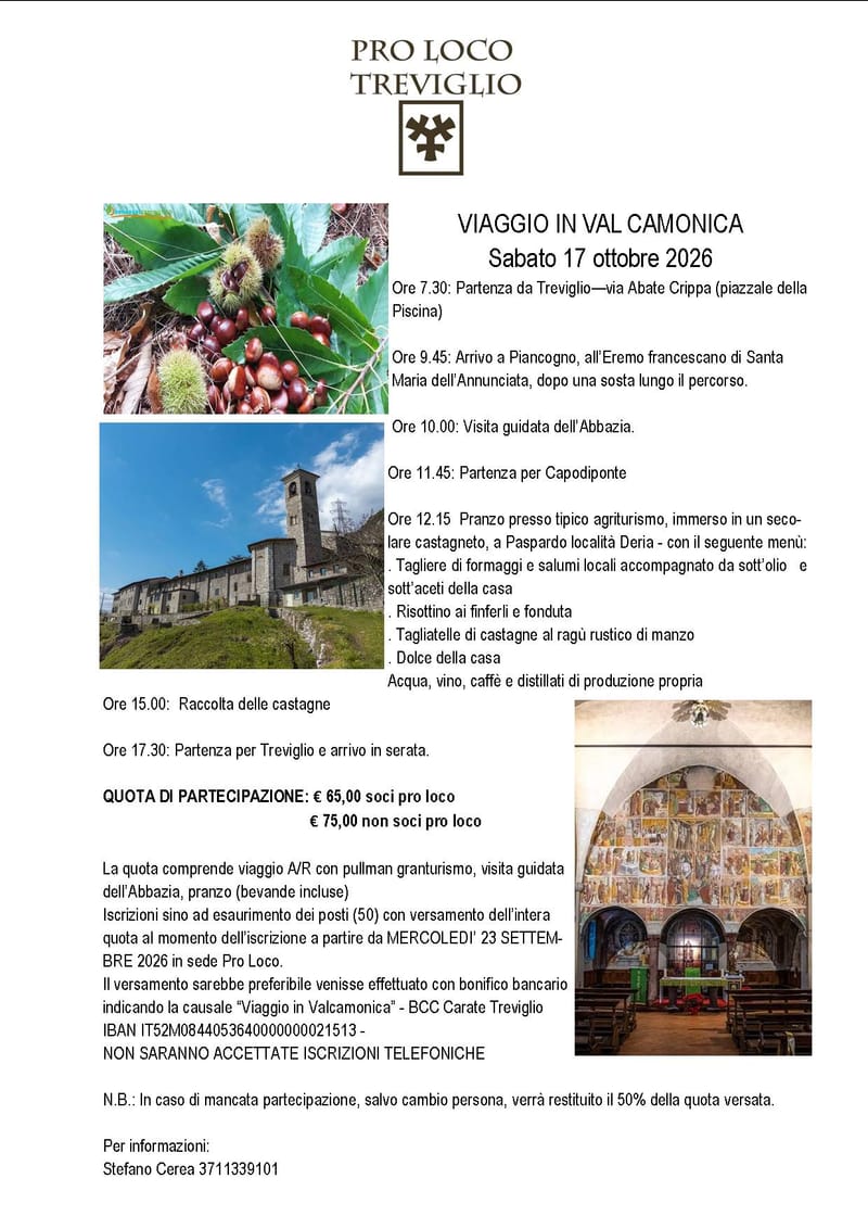 VIAGGIO IN VAL CAMONICA