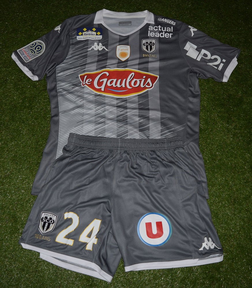 Romain Thomas 2019-2020 camiseta gris segunda equipación + pantalón corto