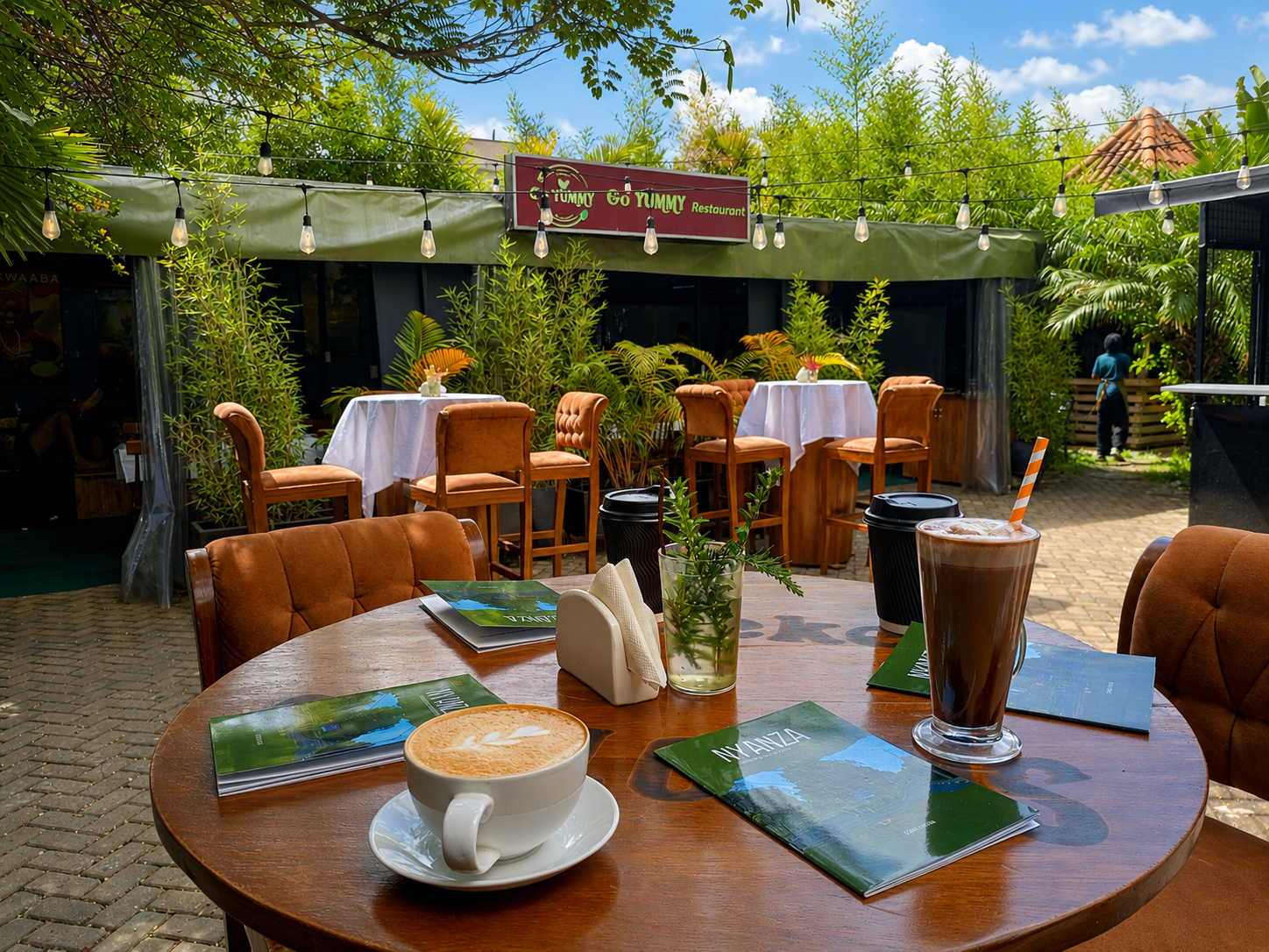 Coffee, Books and Travel Stories at Go Yummy Restaurant