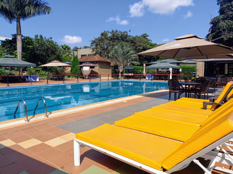 Poolside Reflections at Dereva Hotel