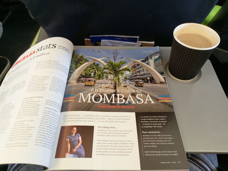 Between the Clouds and the Coast: On My Way to Mombasa