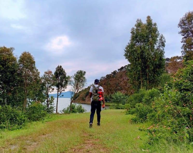 Trekking Along the Shore of Lake Burera
