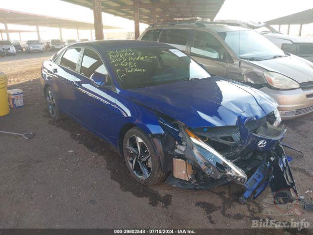 Hyundai Elantra Sel 2023 Blue 2.0L