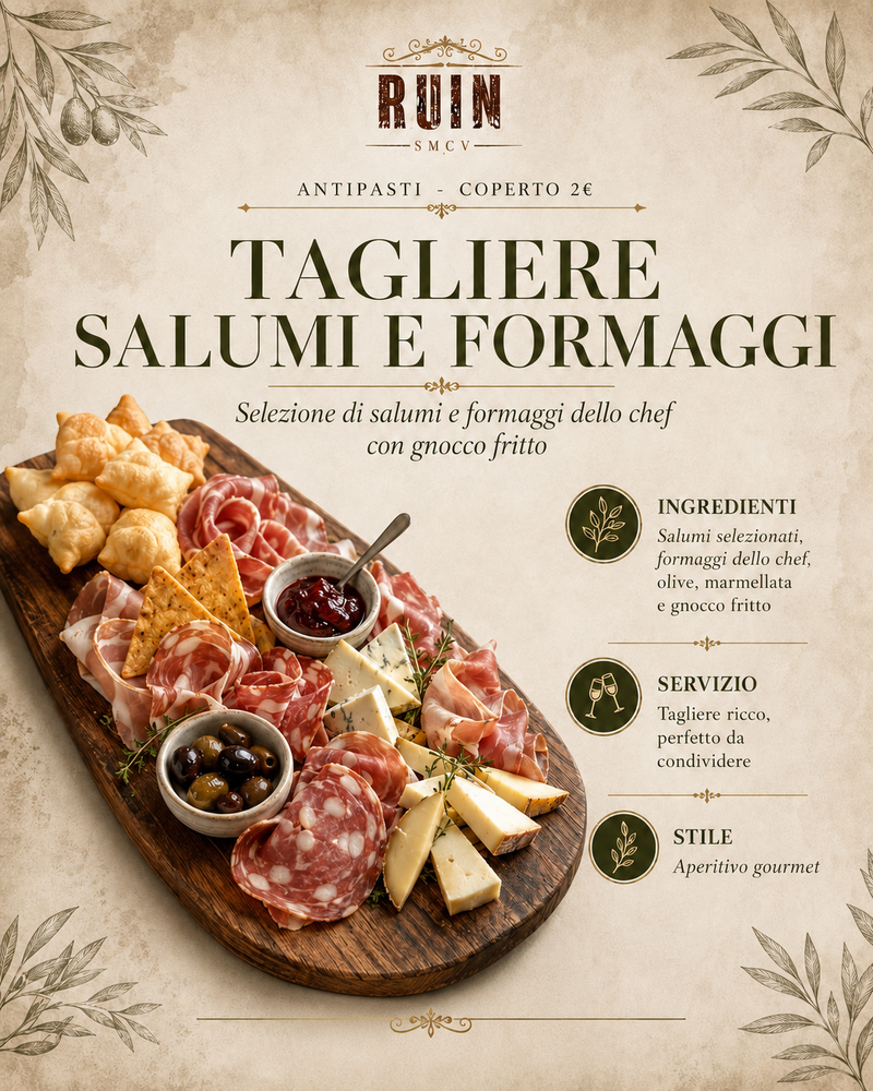 TAGLIERE SALUMI E FORMAGGI