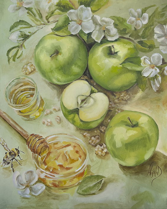 Apples & Honey_ diptych