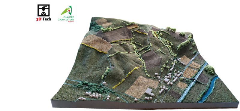 Maquette reconstitution de paysage