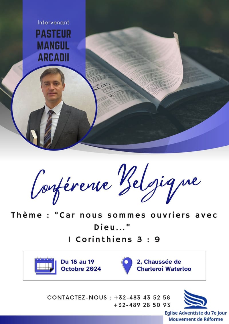 Conférence de l'association EASJMR Belgique du 18 au 19 Octobre  2024