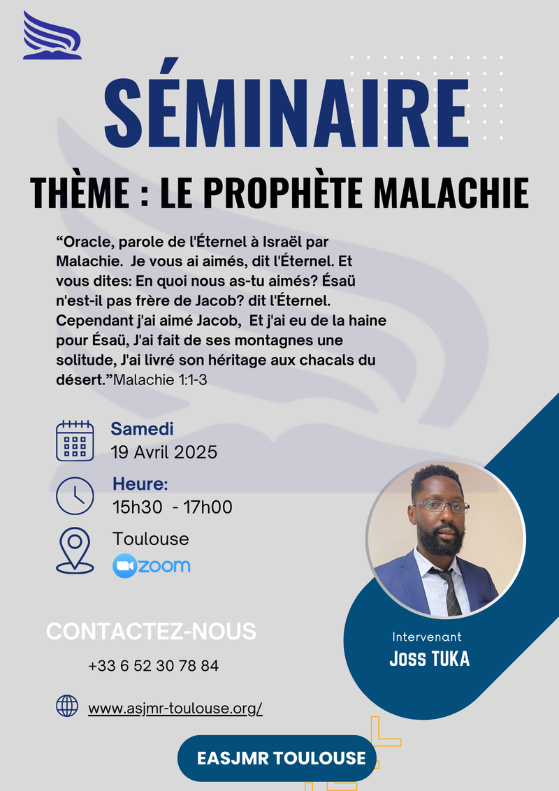 SÉMINAIRE : LE PROPHÈTE MALACHIE