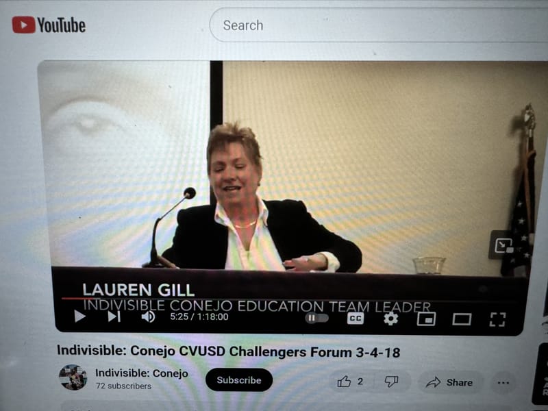 Lauren Gill: Indivisible Conejo Education TEAM LEADER