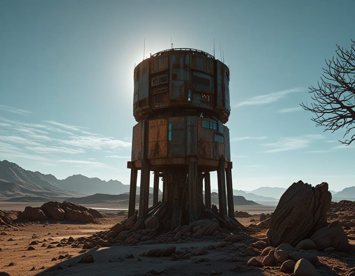 Sci-fi and dystopian AI environments...