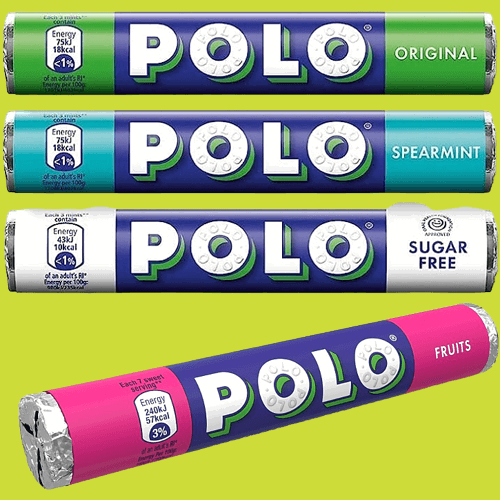 Polo 2023 range - Original, Spearmint, Sugar Free and Fruits