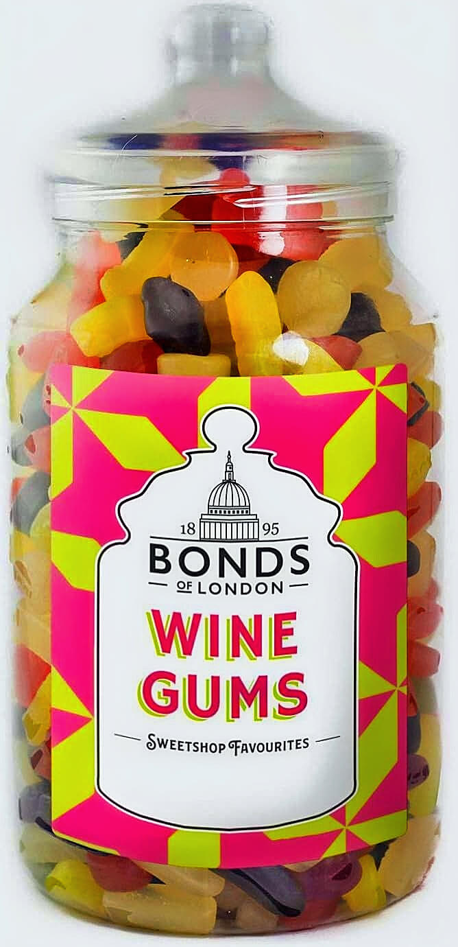 A jar of WIne Gums by Bonds of London