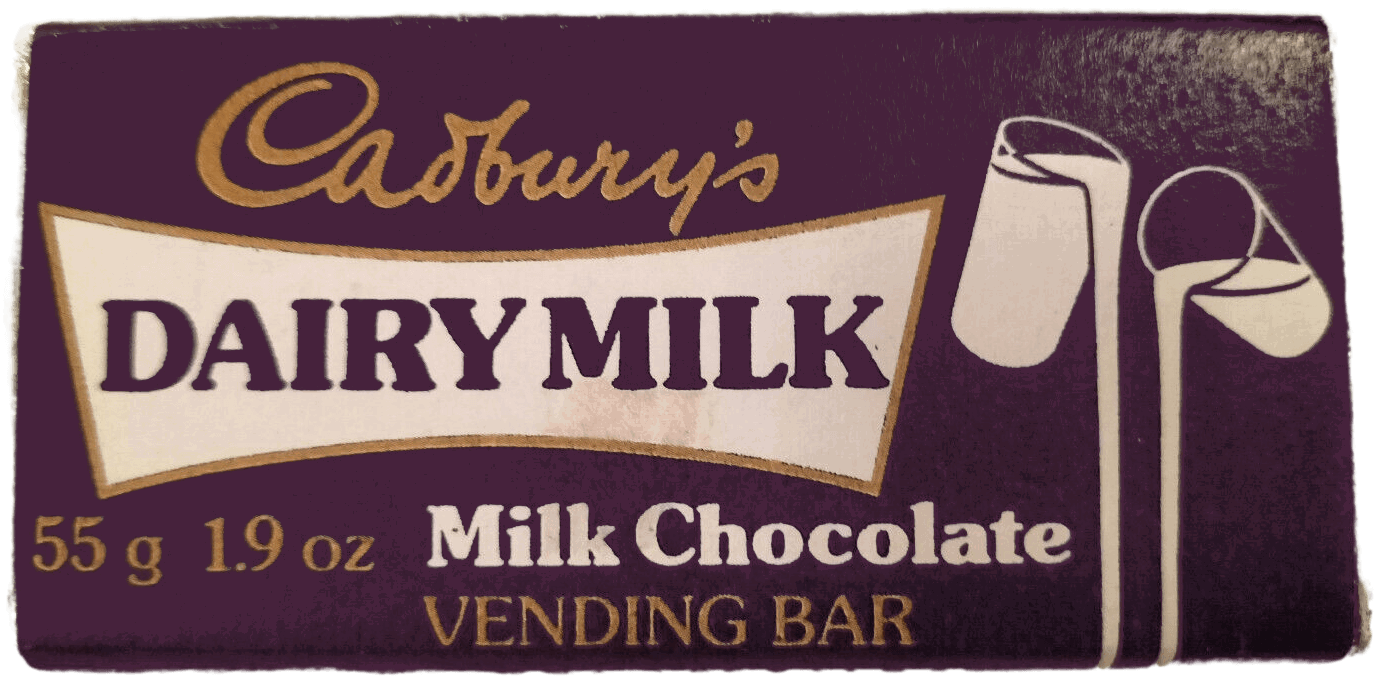 Cadbury's Dairy Milk vending bar from the 1970s