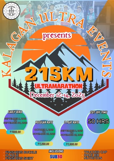 KALAGAN ULTRA EVENTS 215KM ULTRAMARATHON