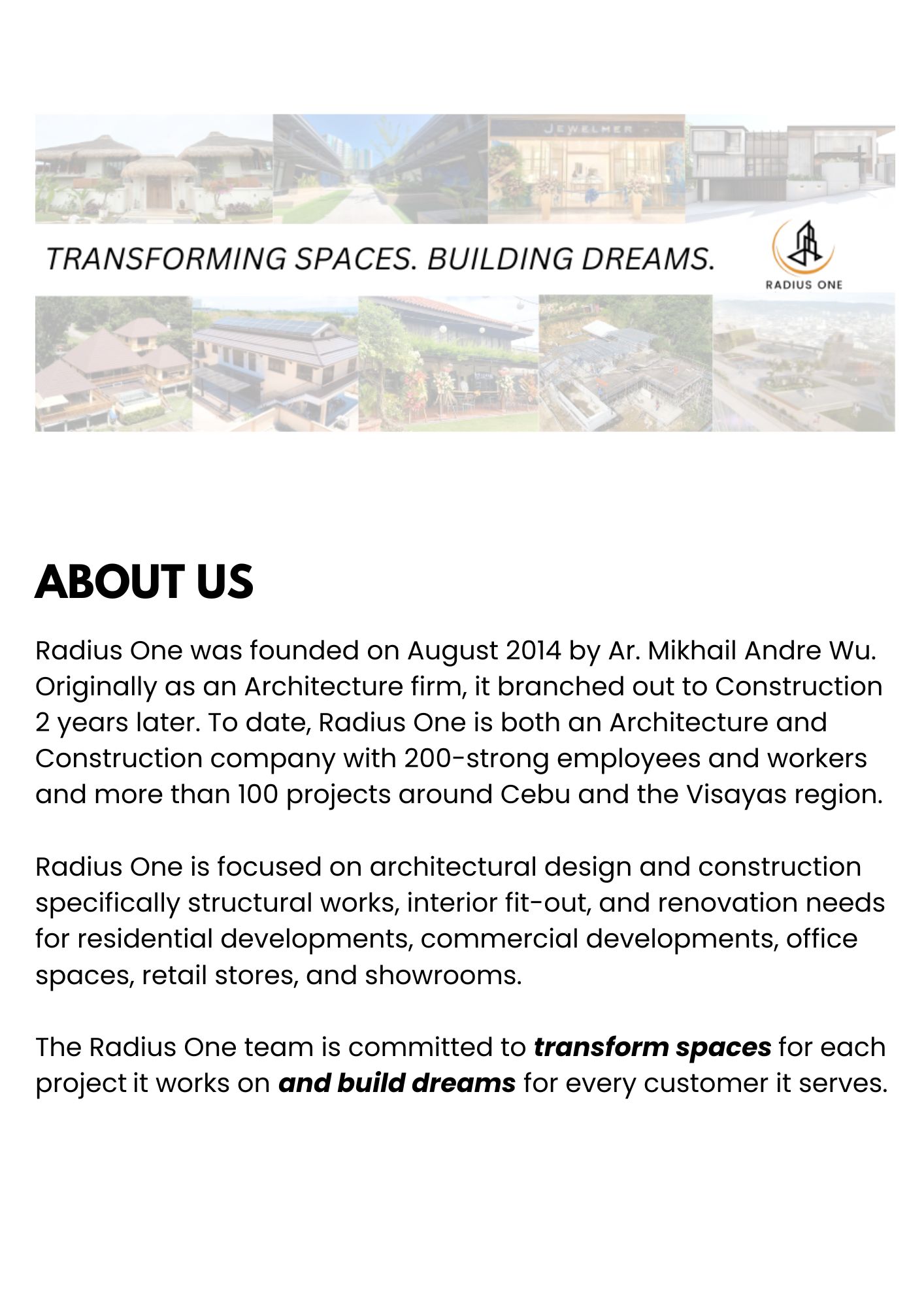 Radius One Portfolio 2025