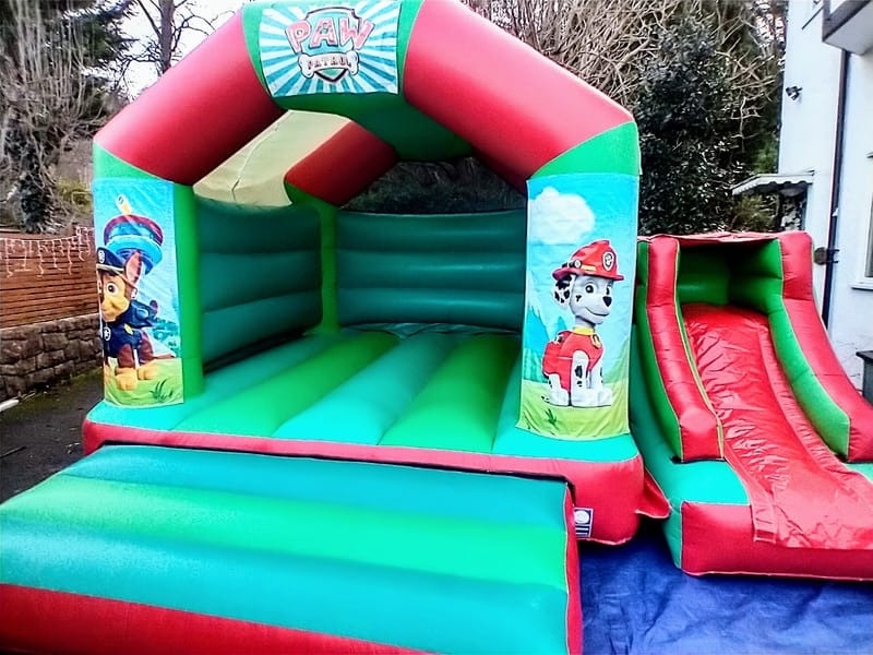 Red Green Castle and Slide 15ft x 18ft