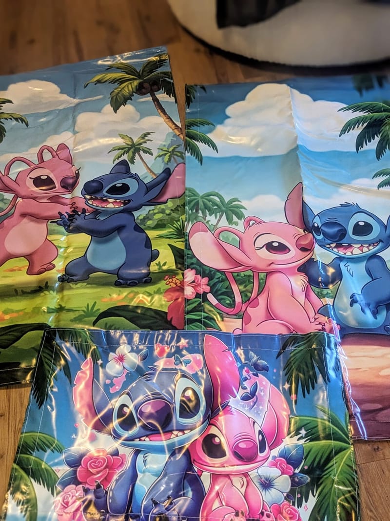 Various Art work for each bouncy castle.