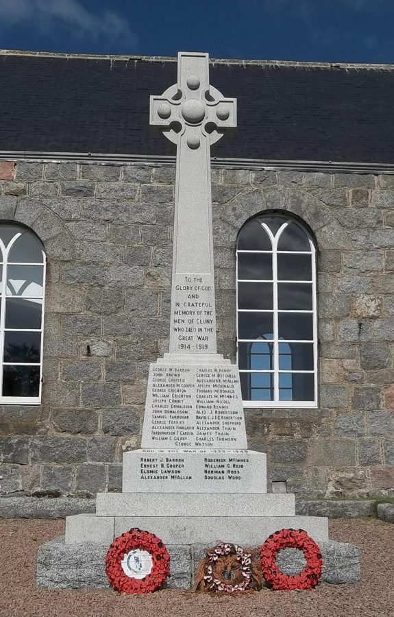 Cluny War Memorial Rededication
