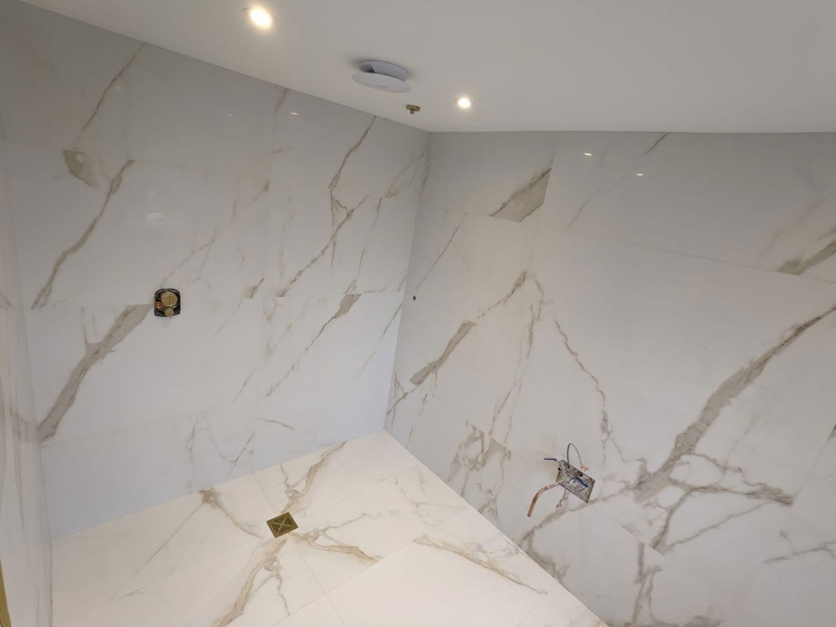 Marble tiling in Ongar by Hunter Tiling Ltd