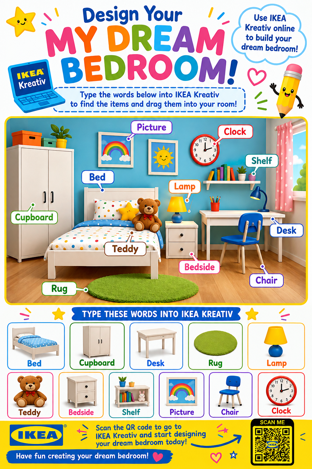 My Dream Bedroom with IKEA Kreativ