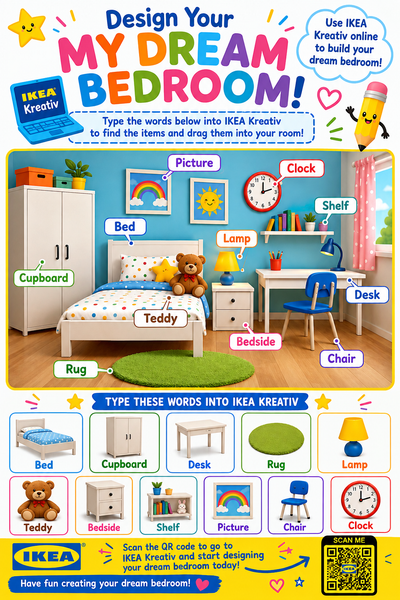 My Dream Bedroom with IKEA Kreativ