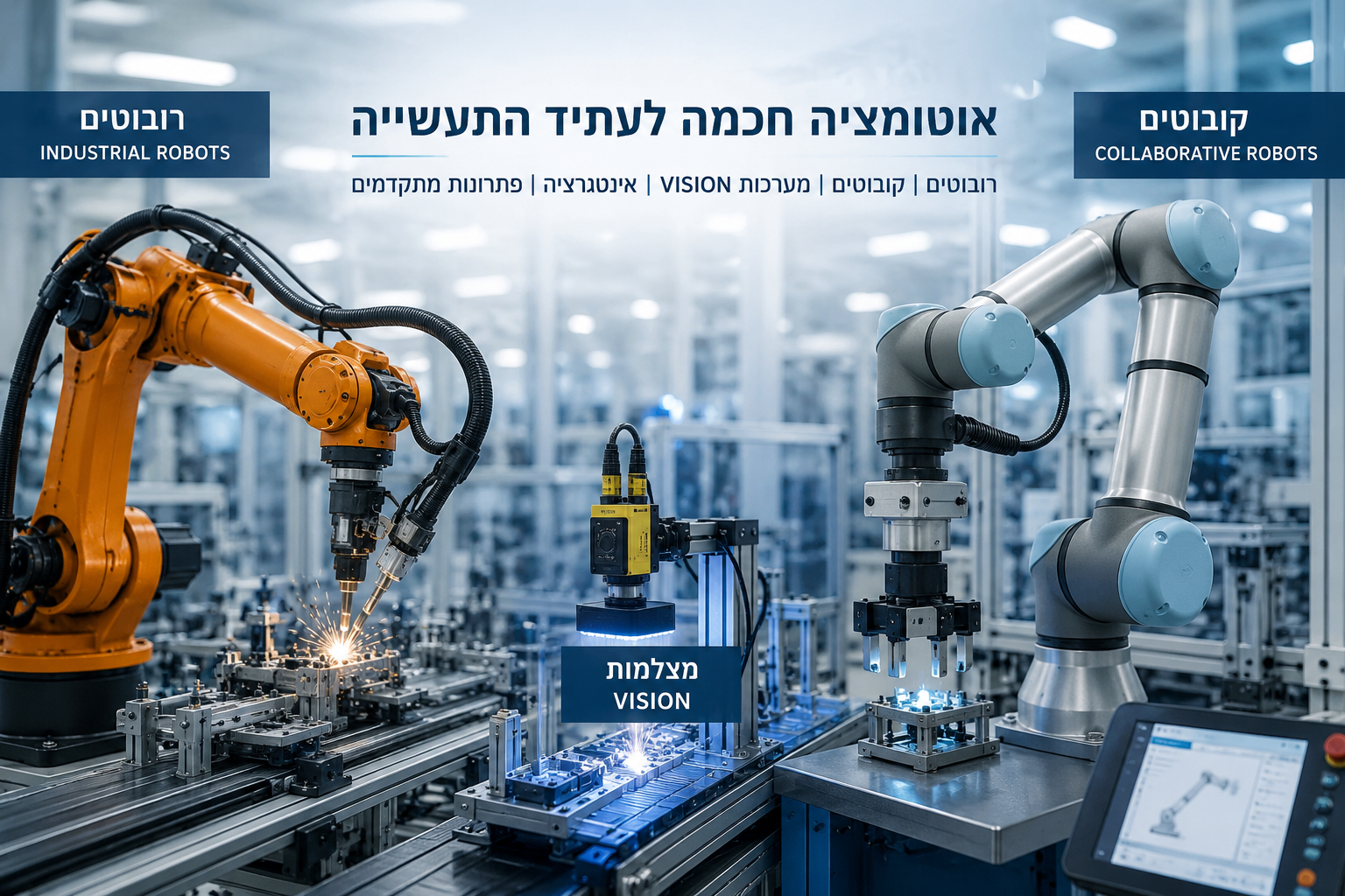 מדריך מקצועי לבחירת רובוט תעשייתי או קובוט