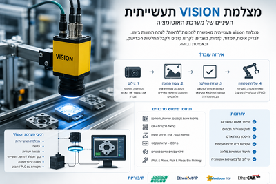 מצלמות Vision בתעשייה – הלב החכם של רובוטים וקובוטים