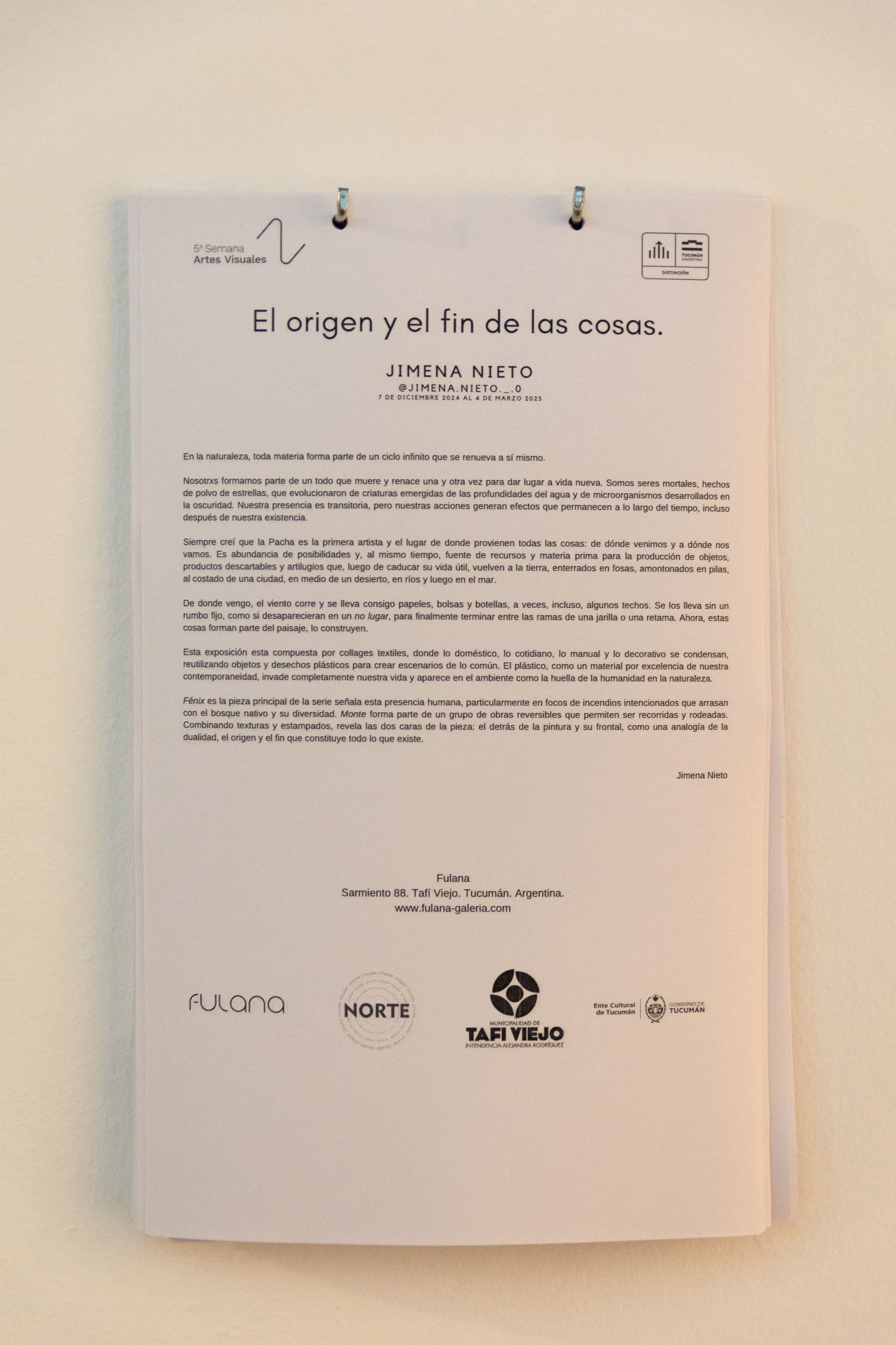 The origin and the end of things.