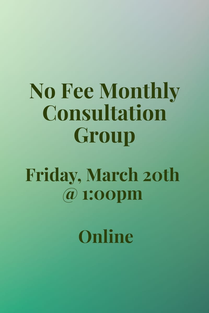 March No Fee Consultation Group