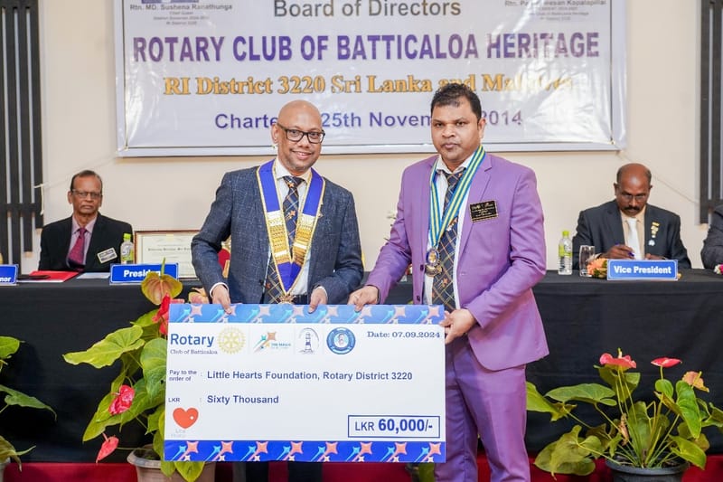 Contribution to the Little Hearts Foundation