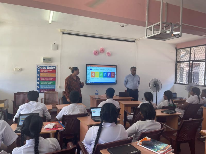 Career Guidance program on February 20, 2025 at Ariyawansa Maha Vidyalaya, Beruwala