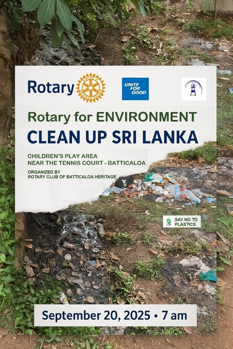 Cleanup Sri Lanka 2025: Batticaloa Heritage Joins the Movement for a Greener Future
