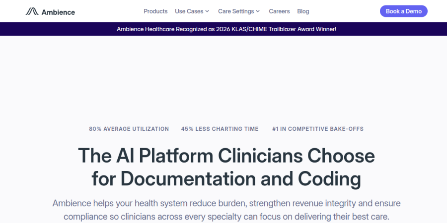 Ambience Healthcare: Can Ambient AI Make Clinical Documentation Less Burdensome?