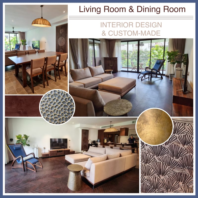 Dining & Living Room – Interior Design & Custom-made Furnitures